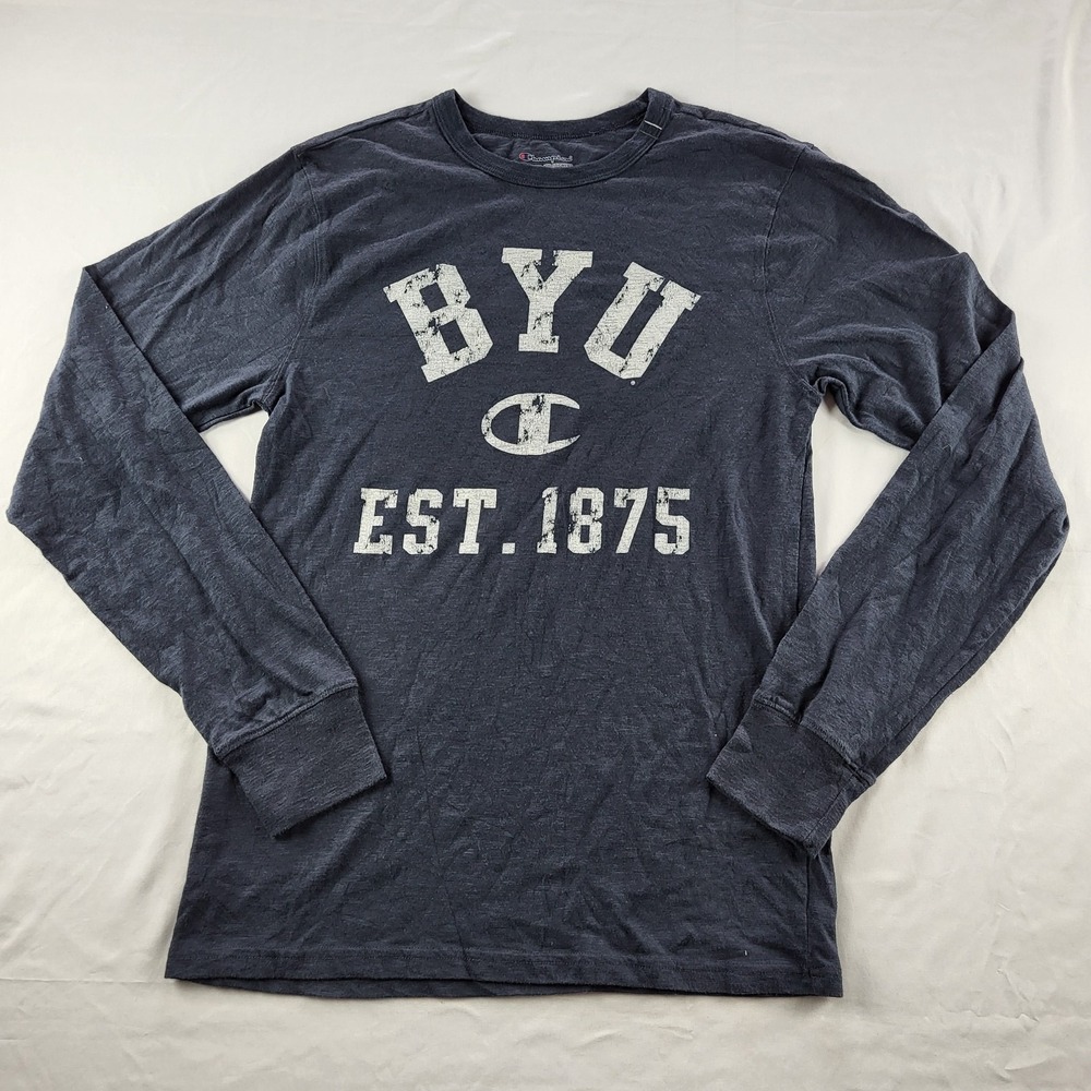 BYU Brigham Young University Navy Long Sleeve Champion Small